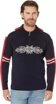 Свитер Dale of Norway OL Spirit Sweater, цвет Navy/Raspberry/Off-White