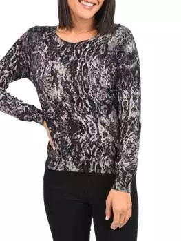 Свитер Daniel Rainn со змеиным принтом, серый