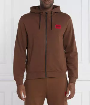 Свитер daple212 Regular fit Hugo, коричневый