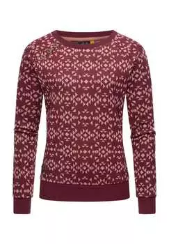 Свитер Darria Aztec с круглым вырезом Ragwear, красный