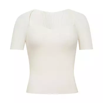 Свитер Deep Breath с квадратным вырезом в форме сердца, черный