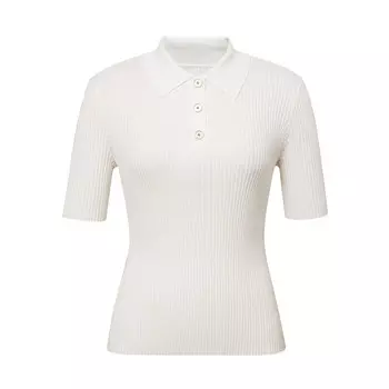 Свитер Deep Breath с вертикальным воротником-поло, зеленый