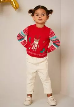 Свитер Deer Fairisle Next, красный