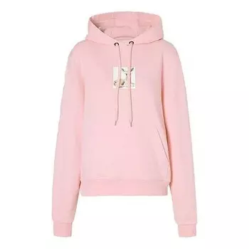 Свитер deer print cotton hoodie deer prints cotton hooded sweatshirt pink red Burberry, красный