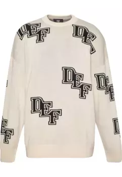 Свитер DEF с круглым вырезом "DEF Мужской DEF Knit Crewneck", черный