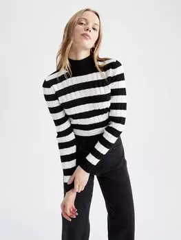 Свитер DeFacto, черно-белый