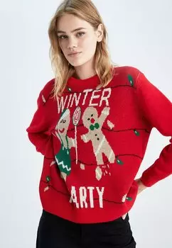 Свитер DeFacto, красный