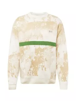 Свитер Denim Project, песочный/натуральный белый