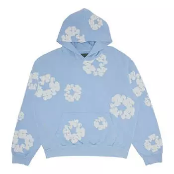 Свитер Denim Tears The Cotton Wreath Sweatshirt 'Powder Blue', синий