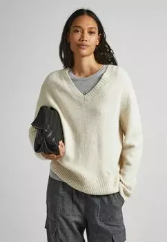 Свитер DENISSE V NECK Pepe Jeans, слоновая кость белый