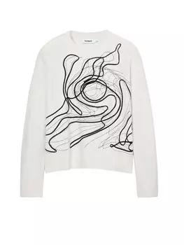 Свитер Desigual, белый