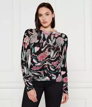 Свитер Desigual с принтом, черный