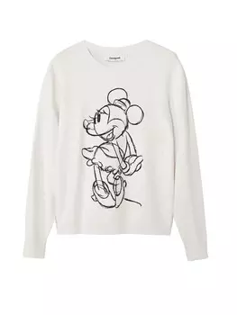 Свитер Desigual Sweater Minnie Mouse, белый