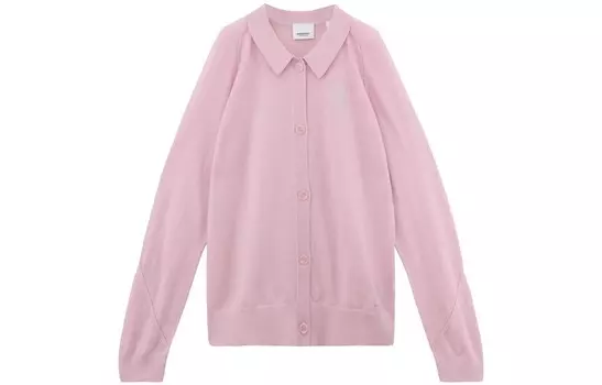 Свитер детский Burberry на пуговицах, розовый