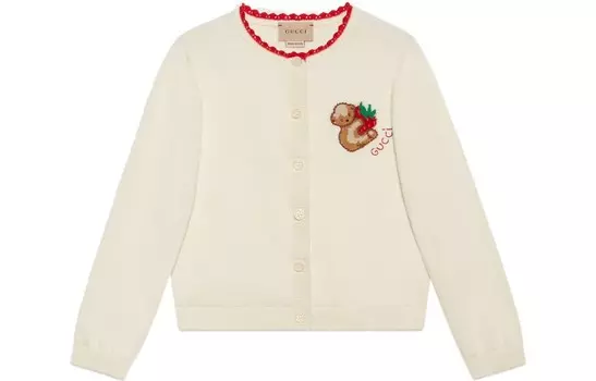 Свитер детский Gucci с рисунком, белый