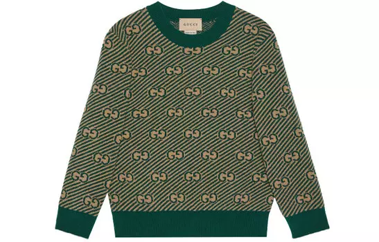 Свитер детский Gucci, зеленый / желтый