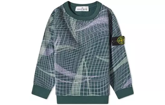 Свитер детский Stone Island, зеленый