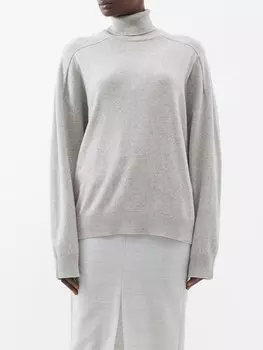 Свитер dimtri из переработанного кашемира с высоким воротником Armarium, серый