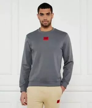 Свитер diragol212 Regular fit Hugo, серый