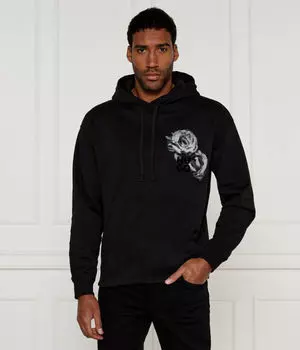 Свитер дирозия Loose fit Hugo, черный