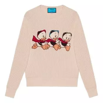 Свитер disney x donald duck cotton wool jumper cream Gucci, белый