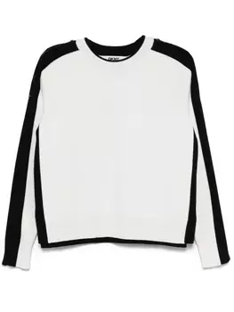 Свитер DKNY с рукавами-молниями, белый