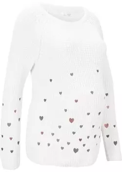 Свитер для беременных Bpc Bonprix Collection, белый