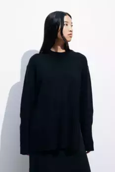 Свитер для беременных и кормящих мам «до и после» H&M, черный