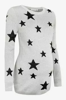 Свитер для беременных JoJo Maman Bb со звездами Jojo Maman Bb, серый