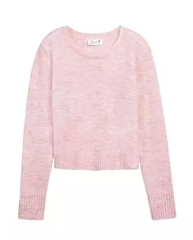 Свитер для девочки с длинными рукавами из блестящей ткани Mini Molly, розовый