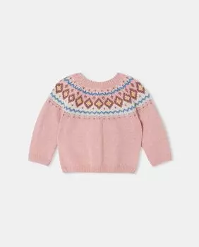 Свитер для девочки с круглым вырезом Greca Coconut El Corte Ingls, розовый