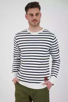 Свитер для кормления Alife & Kickin "ValentinAK Knit мужской вязаный джемпер", белый