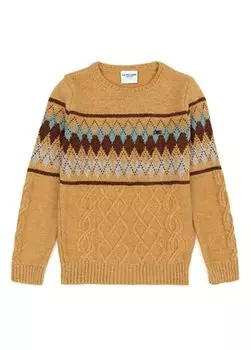 Свитер для мальчика песочного меланжа PUKOKIDS U.S. Polo Assn.