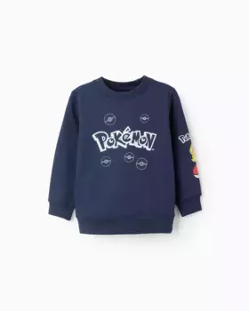 Свитер для мальчика с круглым вырезом с мотивом покемонов Zippy, тёмно-синий