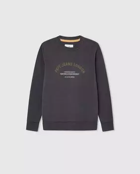 Свитер для мальчика с принтом Pepe Jeans, черный