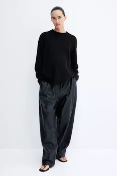 Свитер для мамы с разрезами по низу H&M, черный