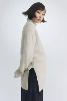 Свитер для мамы с водолазкой H&M, серый