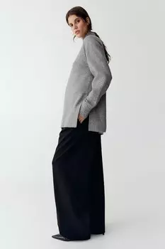 Свитер для мамы с водолазкой H&M, серый