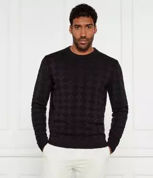 Свитер для охранника Loose fit Hugo, черный