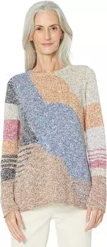 Свитер для прогулок в саду NIC+ZOE, цвет Indigo Multi