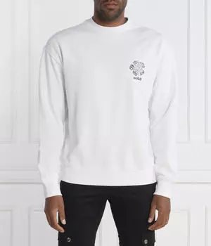 Свитер длюмер Regular fit Hugo, белый