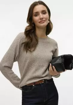 Свитер DOFFY O NECK Vero Moda, бежевый