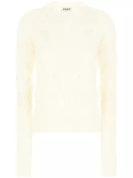 Свитер DONDUP с косичной вязкой, белый