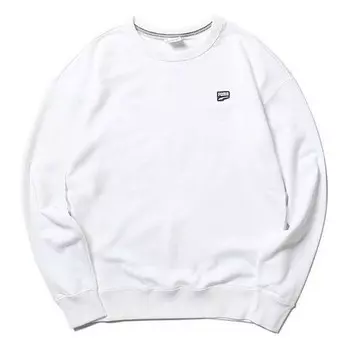 Свитер downtown crew sweater 'white black' Puma, белый