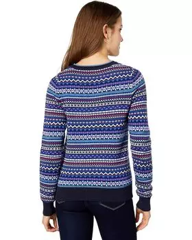 Свитер Draper James Fair Isle Crew Neck Sweater, розовый