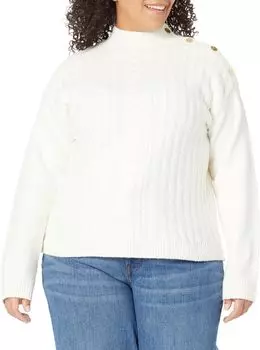 Свитер Draper James Plus Size Turtleneck Sweater, цвет Magnolia White