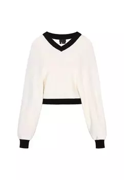 Свитер DreiMaster Klassik Classic Look, белый