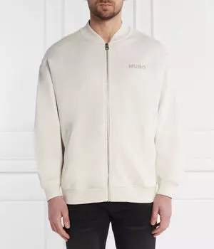 Свитер дрохомбер Oversize fit Hugo, желтый