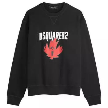 Свитер Dsquared2 Horror Maple Leaf Sweatshirt, черный