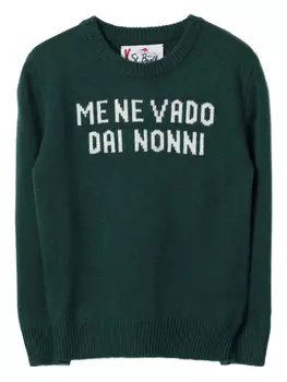 Свитер Дугласа MC2 Saint Barth Kids, зеленый